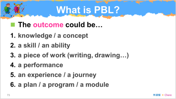 PBL最後的成果比我們想像的還要多很多